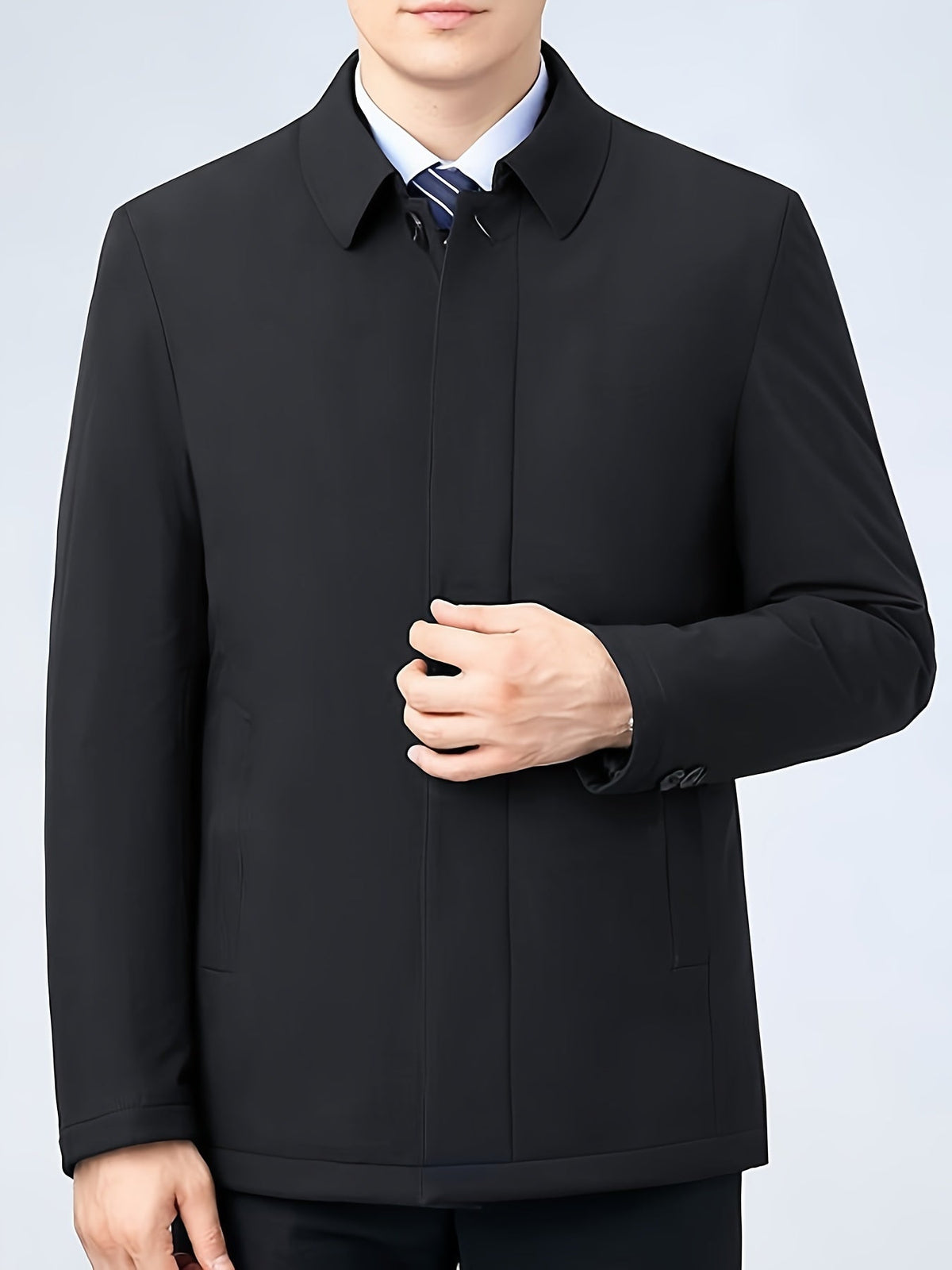 Ravion - Gewebte Herrenjacke mit Revers