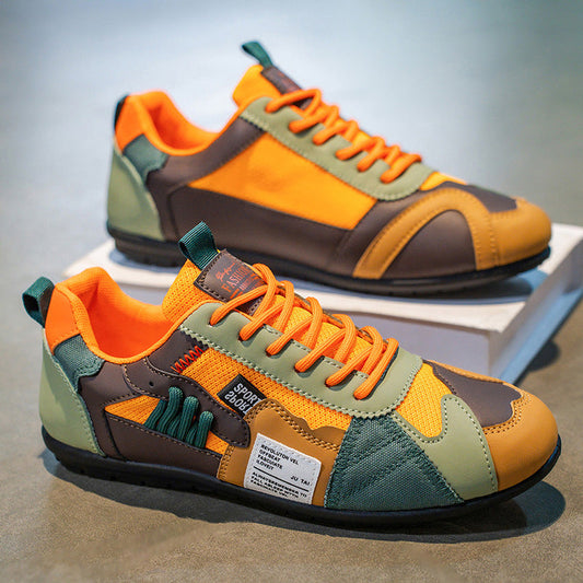 Ambrose - Leder-Mesh Retro-Sneaker