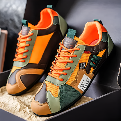 Ambrose - Leder-Mesh Retro-Sneaker