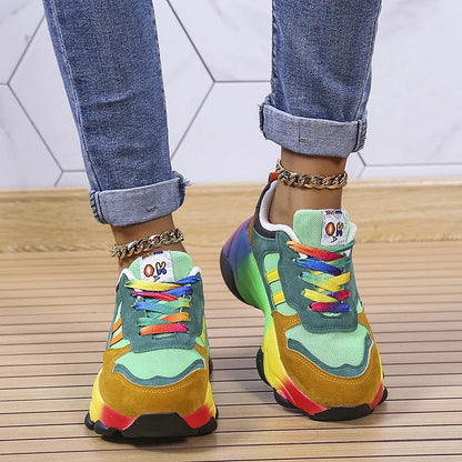 Lunava - Bunter Sneaker mit breiter Spitze