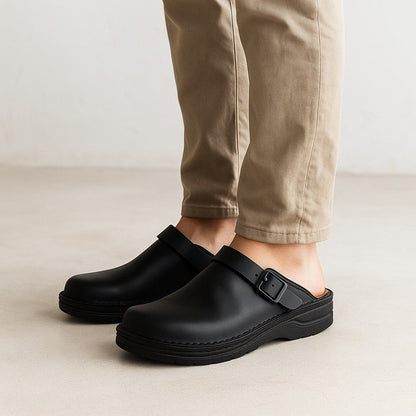 Beloro - Gepolsterte Wildleder-Clogs