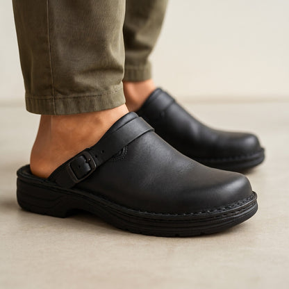 Beloro - Gepolsterte Wildleder-Clogs
