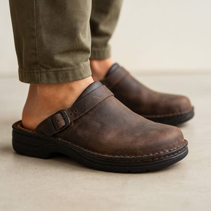 Beloro - Gepolsterte Wildleder-Clogs