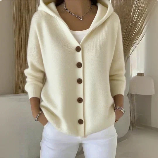 Rosetta - Strickcardigan mit Kapuze