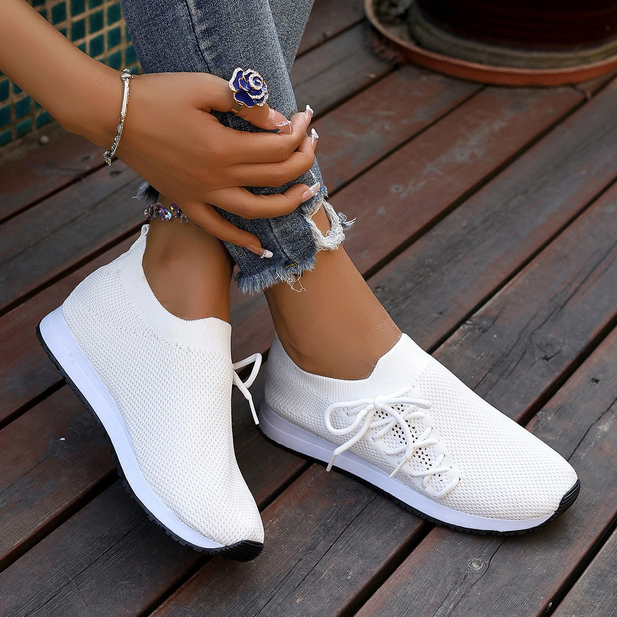 Patsy - Monochromer Mesh-Sneaker