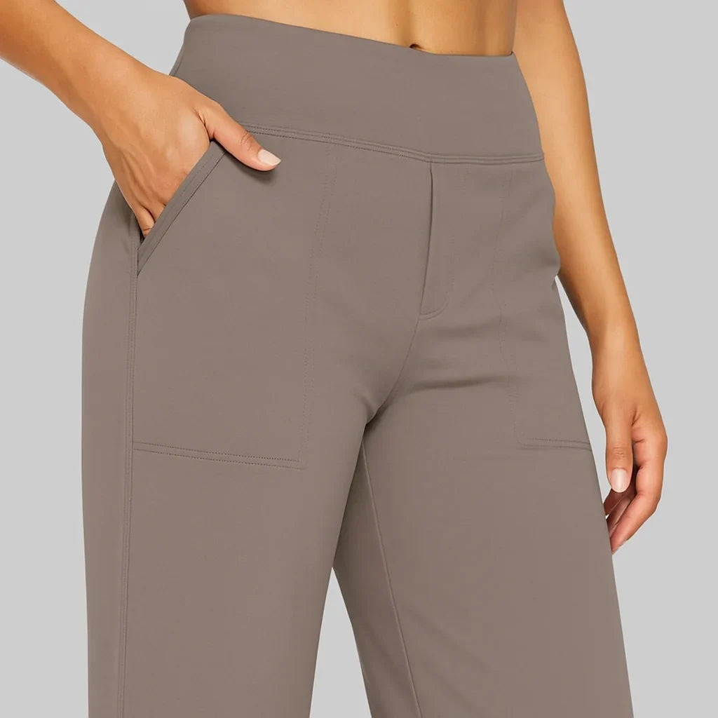 Klara - High-Waist Stretchhose mit Taschen