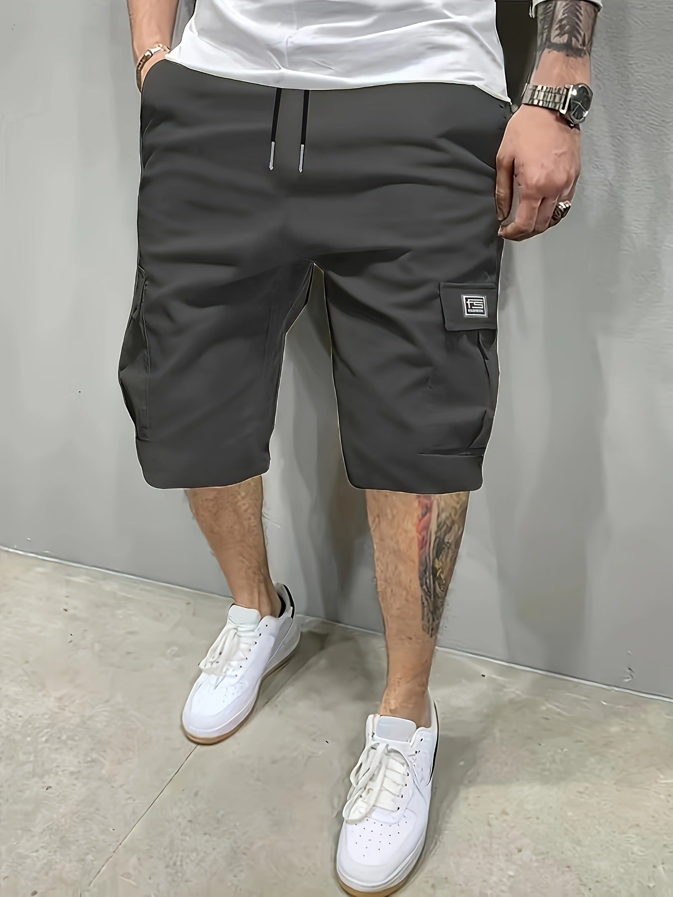 Lyman - Cargo-Shorts mit Kordelzug