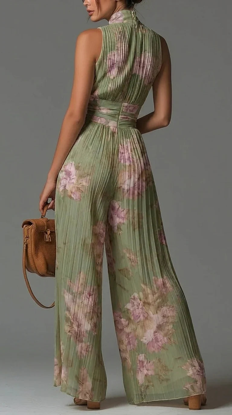 Naelle - Weitbeiniger Chiffon-Jumpsuit