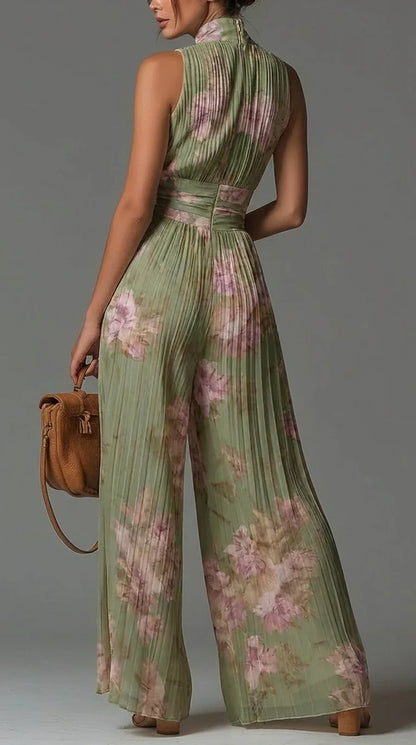 Naelle - Weitbeiniger Chiffon-Jumpsuit