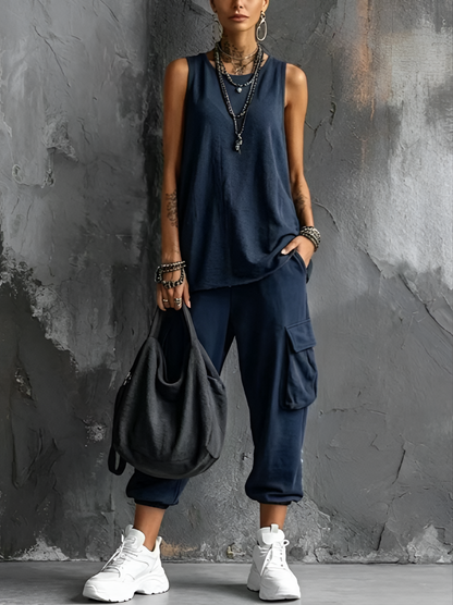 Celesse - Weitbeiniger Utility-Overall
