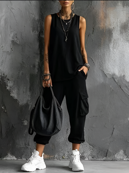 Celesse - Weitbeiniger Utility-Overall