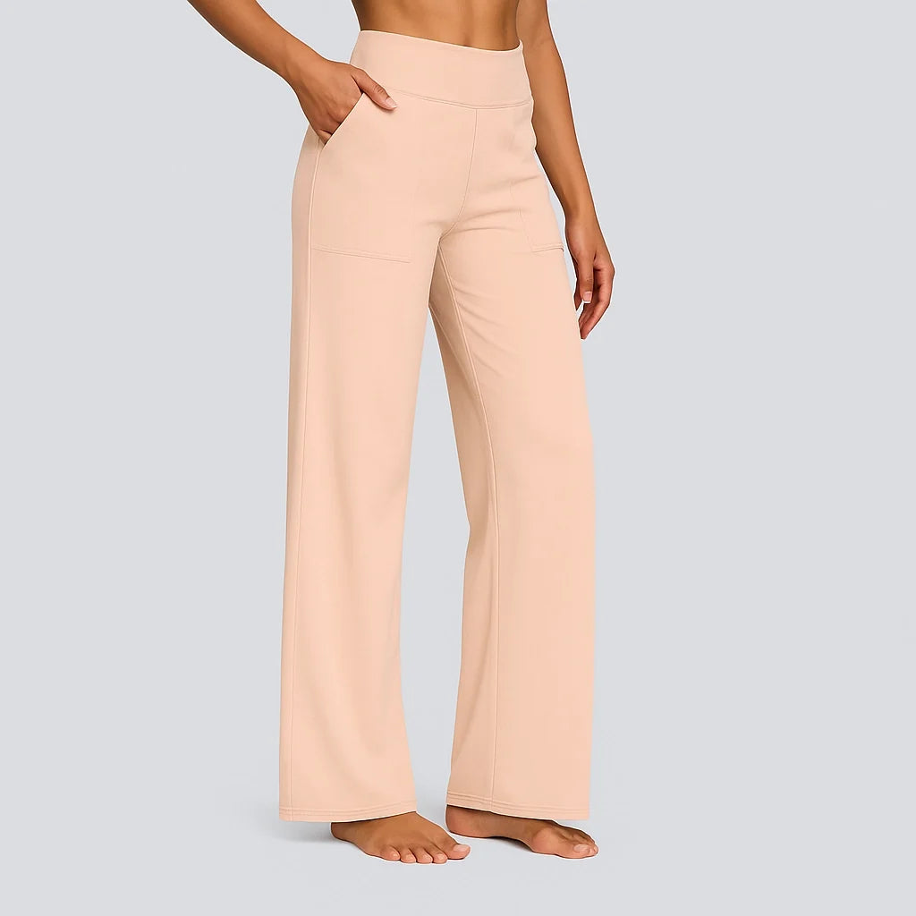 Klara - High-Waist Stretchhose mit Taschen