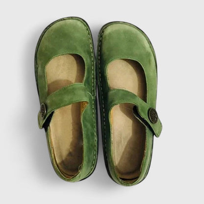 Monique - Patinierte Leder-Mary-Janes