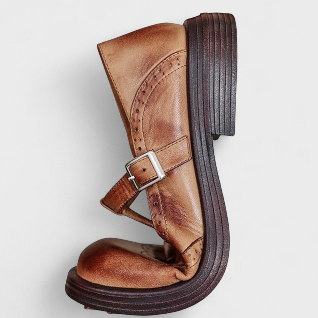 Aurela - Ökoleder Mary-Jane High Heels