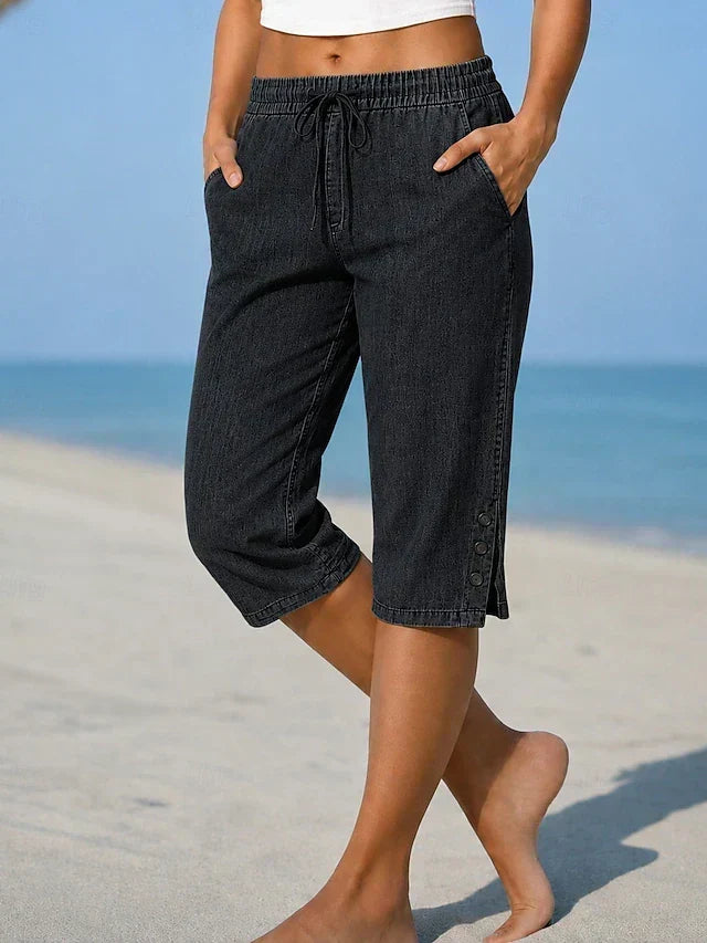 Mavis - Caprihose mit Elastikbund
