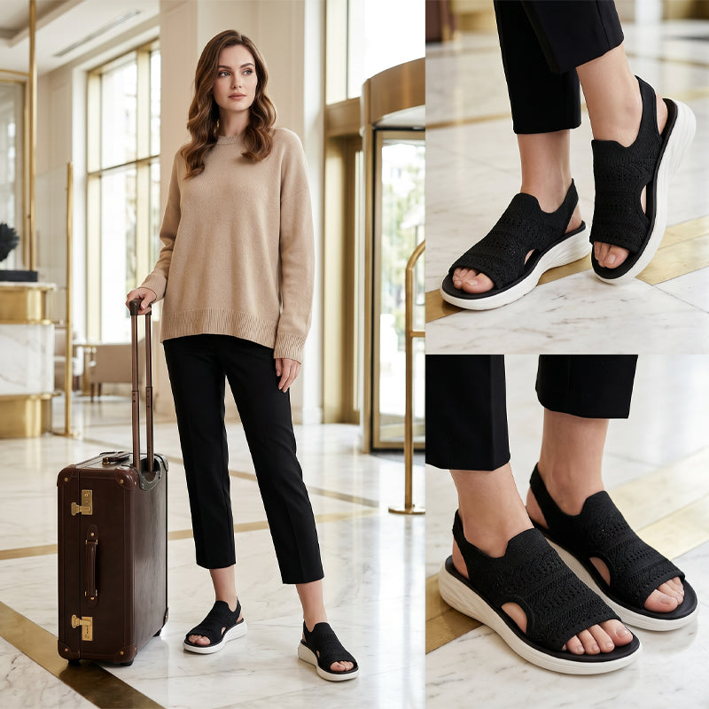 Lois - Atmungsaktive Damen-Plateausandalen