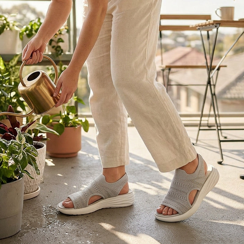 Lois - Atmungsaktive Damen-Plateausandalen