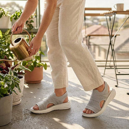 Lois - Atmungsaktive Damen-Plateausandalen