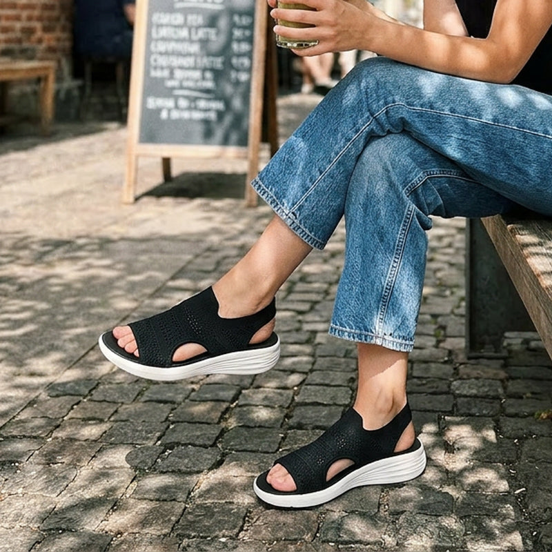 Lois - Atmungsaktive Damen-Plateausandalen