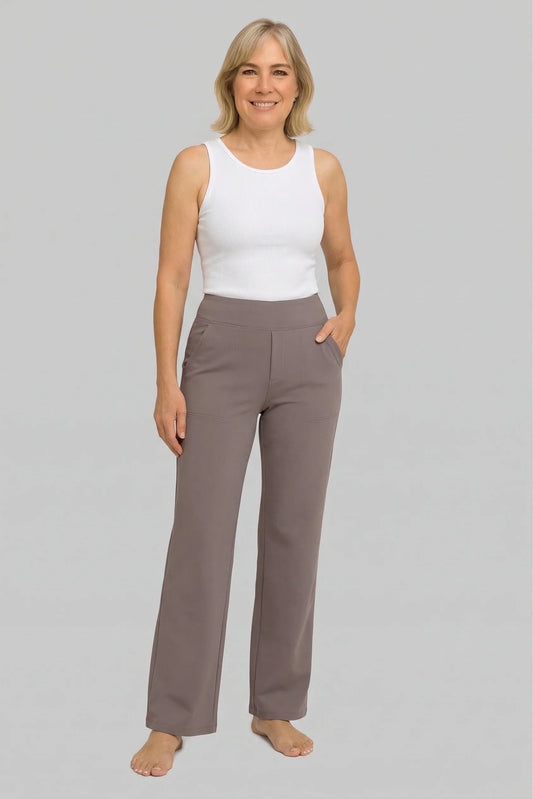 Klara - High-Waist Stretchhose mit Taschen